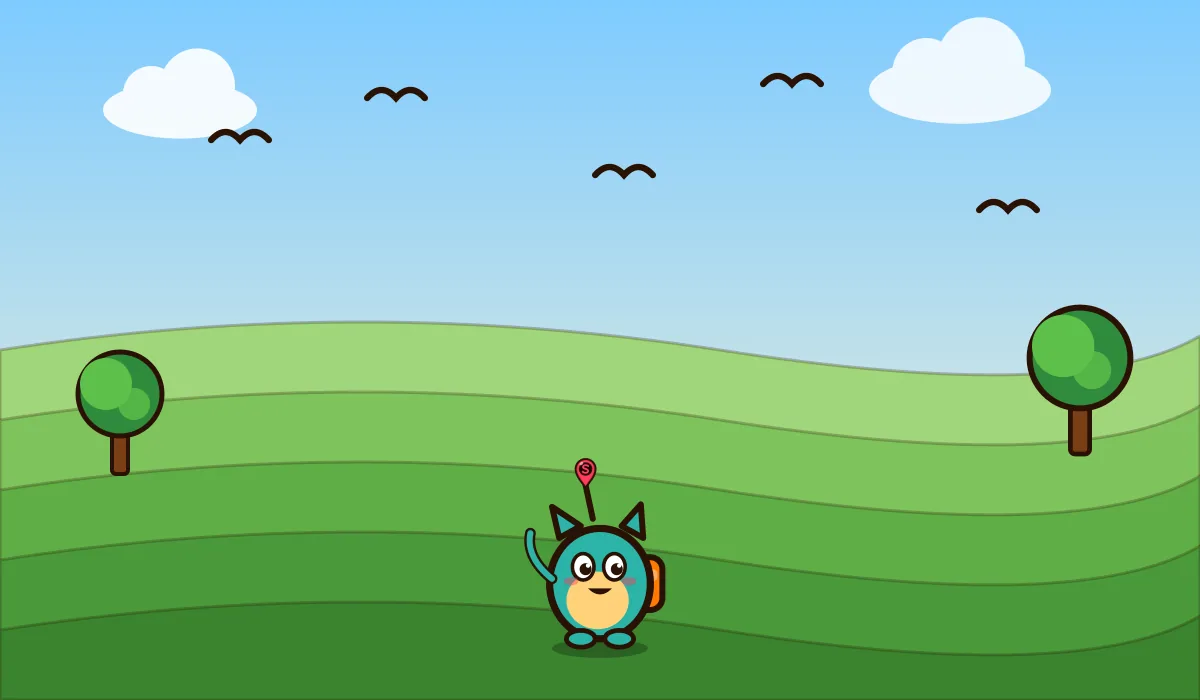 Birds Above the Terraces scene